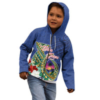 Guam Chamorro Kid Hoodie Tribal Latte Stone and Seal Artwork Polynesian Patterns