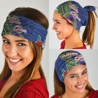 Guam Chamorro Neck Gaiter Tribal Latte Stone and Seal Artwork Polynesian Patterns