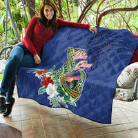 Guam Chamorro Quilt Tribal Latte Stone and Seal Artwork Polynesian Patterns