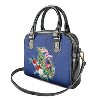 Guam Chamorro Shoulder Handbag Tribal Latte Stone and Seal Artwork Polynesian Patterns