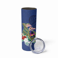 Guam Chamorro Skinny Tumbler Tribal Latte Stone and Seal Artwork Polynesian Patterns