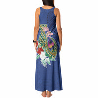 Guam Chamorro Tank Maxi Dress Tribal Latte Stone and Seal Artwork Polynesian Patterns LT03 - Polynesian Pride