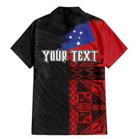 Personalised Samoa 685 Family Matching Mermaid Dress and Hawaiian Shirt Siapo Pattern and Samoa Flag Design