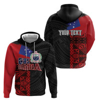 Personalised Samoa 685 Zip Hoodie Siapo Pattern and Samoa Flag Design LT03 - Polynesian Pride