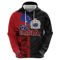 Personalised Samoa 685 Zip Hoodie Siapo Pattern and Samoa Flag Design LT03 - Polynesian Pride