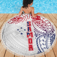 Samoa 685 Art Traditional Tattoo Pattern Beach Blanket Gradient Color