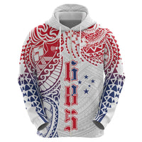 Samoa 685 Art Traditional Tattoo Pattern Zip Hoodie Gradient Color LT03 - Polynesian Pride