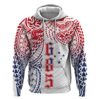 Samoa 685 Art Traditional Tattoo Pattern Zip Hoodie Gradient Color LT03 Pullover Hoodie White - Polynesian Pride