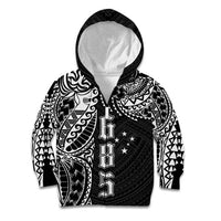 Samoa 685 Art Traditional Tattoo Pattern Kid Hoodie Black Color