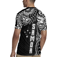 Samoa 685 Art Traditional Tattoo Pattern Rugby Jersey Black Color