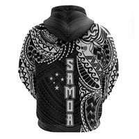 Samoa 685 Art Traditional Tattoo Pattern Zip Hoodie Black Color LT03 - Polynesian Pride