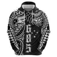 Samoa 685 Art Traditional Tattoo Pattern Zip Hoodie Black Color LT03 - Polynesian Pride