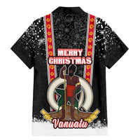 Vanuatu Christmas Family Matching Mermaid Dress and Hawaiian Shirt Polynesian Tribal Snow Style LT03 - Polynesian Pride