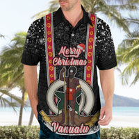 Personalised Vanuatu Christmas Hawaiian Shirt Polynesian Tribal Snow Style LT03 - Polynesian Pride