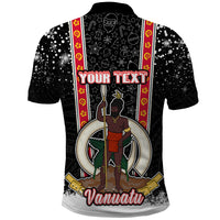 Personalised Vanuatu Christmas Polo Shirt Polynesian Tribal Snow Style LT03 - Polynesian Pride