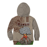 Hawaii Kid Hoodie Aloha Volcano Mix Kakau Hawaiian Tribal LT03 - Polynesian Pride