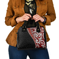 New Zealand Maori Stylized Koru Shoulder Handbag LT03 - Polynesian Pride
