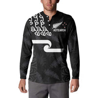 New Zealand Rugby Custom Button Sweatshirt The Champions Aotearoa