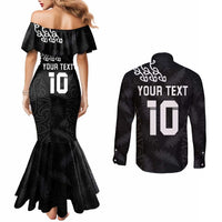New Zealand Rugby Custom Couples Matching Mermaid Dress and Long Sleeve Button Shirt The Champions Aotearoa