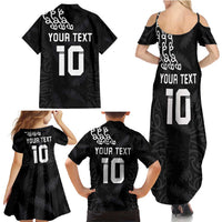 New Zealand Rugby Custom Family Matching Summer Maxi Dress and Hawaiian Shirt The Champions Aotearoa