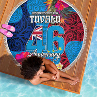 Tuvalu Independence Day Beach Blanket 1st October 46th Anniversary Polynesian Jungle Flower LT03 - Polynesian Pride