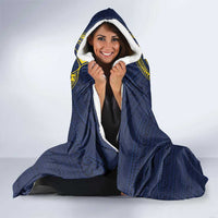 Niue Independence Day Hooded Blanket Hiapo Pattern Hibiscus Plumeria and Uga LT03 - Polynesian Pride