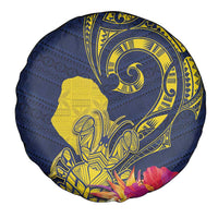 Niue Independence Day Spare Tire Cover Hiapo Pattern Hibiscus Plumeria and Uga LT03 - Polynesian Pride