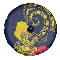 Niue Independence Day Spare Tire Cover Hiapo Pattern Hibiscus Plumeria and Uga LT03 - Polynesian Pride