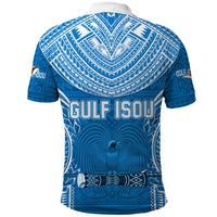 Gulf Isou Rugby Polo Shirt Papua New Guinea Polynesian Tattoo LT03 - Polynesian Pride