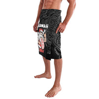Hawaii Aloha Santa Claus Funny Polynesian Tattoo Lavalava Black Color LT03 - Polynesian Pride