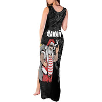 Hawaii Aloha Santa Claus Funny Polynesian Tattoo Tank Maxi Dress Black Color LT03 - Polynesian Pride