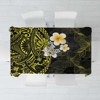 Hawaiian Hibiscus and Plumeria Polynesian Tribal Tattoo Tablecloth Yellow Color LT03 Yellow - Polynesian Pride