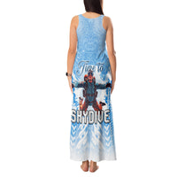 New Zealand Sky Diving Tank Maxi Dress Lets Get High LT05 - Polynesian Pride