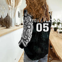 Custom New Zealand Fern Women Rugby Women Casual Shirt Maori Pattern