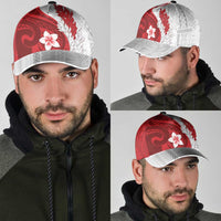 Samoa Teuila 2025 Classic Cap Samoan Siapo Pattern Red Version LT05 - Polynesian Pride