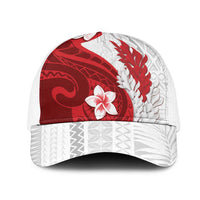 Samoa Teuila 2025 Mesh Trucker Cap Samoan Siapo Pattern Red Version LT05 One Size White Red - Polynesian Pride