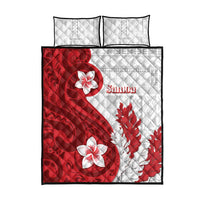 Samoa Teuila 2024 Quilt Bed Set Samoan Siapo Pattern Red Version