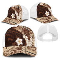 Samoa Teuila 2025 Baseball Net Cap Samoan Siapo Pattern Brown Version LT05 - Polynesian Pride