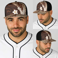 Samoa Teuila 2025 Baseball Net Cap Samoan Siapo Pattern Brown Version LT05 - Polynesian Pride