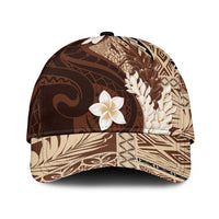 Samoa Teuila 2025 Classic Cap Samoan Siapo Pattern Brown Version LT05 Universal Fit Brown - Polynesian Pride