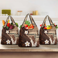 Samoa Teuila 2024 Grocery Bag Samoan Siapo Pattern Brown Version LT05 3-pack One Size Brown - Polynesian Pride