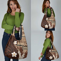Samoa Teuila 2024 Grocery Bag Samoan Siapo Pattern Brown Version LT05 - Polynesian Pride