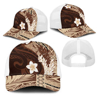Samoa Teuila 2025 Mesh Trucker Cap Samoan Siapo Pattern Brown Version LT05 - Polynesian Pride