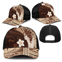 Samoa Teuila 2025 Mesh Trucker Cap Samoan Siapo Pattern Brown Version LT05 - Polynesian Pride