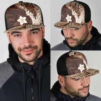 Samoa Teuila 2025 Mesh Trucker Cap Samoan Siapo Pattern Brown Version LT05 - Polynesian Pride