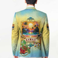Aloha Hawaii Turtle Blazer Retro Style - Polynesian Pride