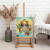 Aloha Hawaii Turtle Canvas Wall Art Retro Style LT05 - Polynesian Pride
