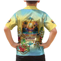 Aloha Hawaii Turtle Family Matching Mermaid Dress and Hawaiian Shirt Retro Style LT05 - Polynesian Pride