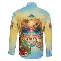 Aloha Hawaii Turtle Family Matching Short Sleeve Bodycon Dress and Hawaiian Shirt Retro Style - Polynesian Pride