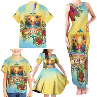 Aloha Hawaii Turtle Family Matching Tank Maxi Dress and Hawaiian Shirt Retro Style LT05 - Polynesian Pride